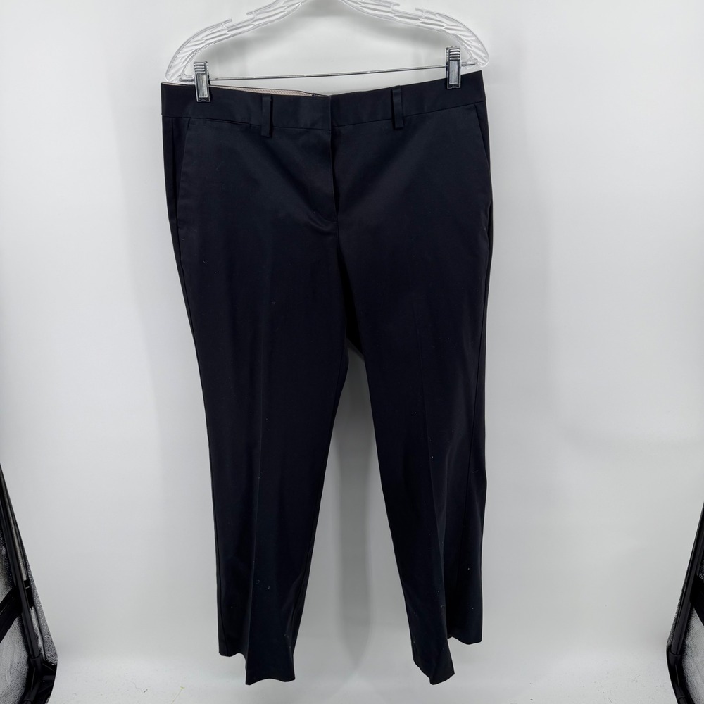Orvis Womens Black Stretch Cotton Straight Leg Dress Pants Trousers 12P‎ 867670